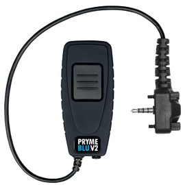 PRYMEBLU® BT-522s-V2 Bluetooth Wireless PTT Button and Headset Adapter(Version 2) - Fits: Vertex(x22s) Radios with Single Pin and 2 Locking Screws