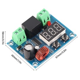 Módulo de desconexión digital de bajo voltaje XH-M609, sobrecarga/descarga/corriente y protección contra cortocircuitos para batería de 12-36V CC