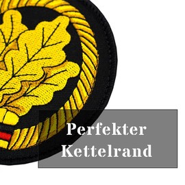 Café Viereck ® German Army Army Beret Badge Patch Embroidered with Velcro – 8.5 cm High (Infantry/Hunter Troop)