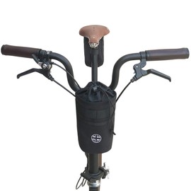 London Craftwork Water Resistant Stem Bag for Brompton and Birdy in Black