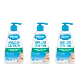 Dermal Therapy Anti-Itch Soothing Lotion - Large Area Itch Relief Lotion for Dryness and Itch; Paraben-Free, Gentle and Non-Irritating, Topical Hydrating Moisturiser for Irritation (3)