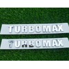 2PC 2024-2025 Turbomax Emblems 3D Badge Nameplate Hood Letters Logo