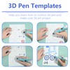 3D Pen Stencils, 20 Sheets 40 Patterns 3D Drawing Paper