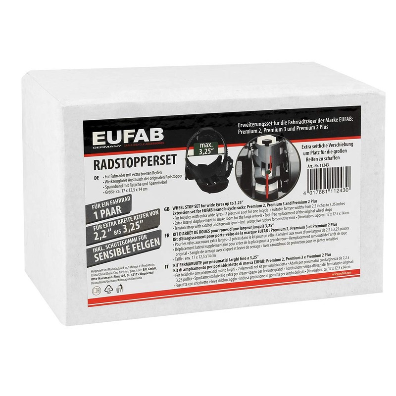 Eufab Wheel Stopper for Wide Tyres up to 3.25 Inch