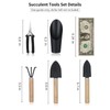 5Pcs Succulent Tools,Mini Garden Tools,Pruning Scissors as Plant Accessories, Gardending