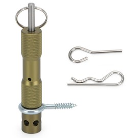 Perimeter Trip Alarm Device W/ 22 Gauge Adapter Early Warning Security System for Camping & Property Safety (Gold)