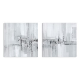 Kunstorner Abstract Wall Art Gray Artwork Gray Abstract Picture Print Modern Abstract Wall Art Decor for Office Bedroom Living Room Decor 20"x20"x 2panel