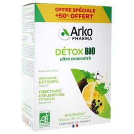 Arkopharma Arkofluides Organic Detox 20 Phials + 10 Phials Free