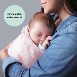 Nap Baby Cobijas para Bebé, Tipo Cobertor para Bebé | Frazadas Bebé Recién Nacido ó Toddler | Cobija 68x100 cm - Zig Zag Rosa