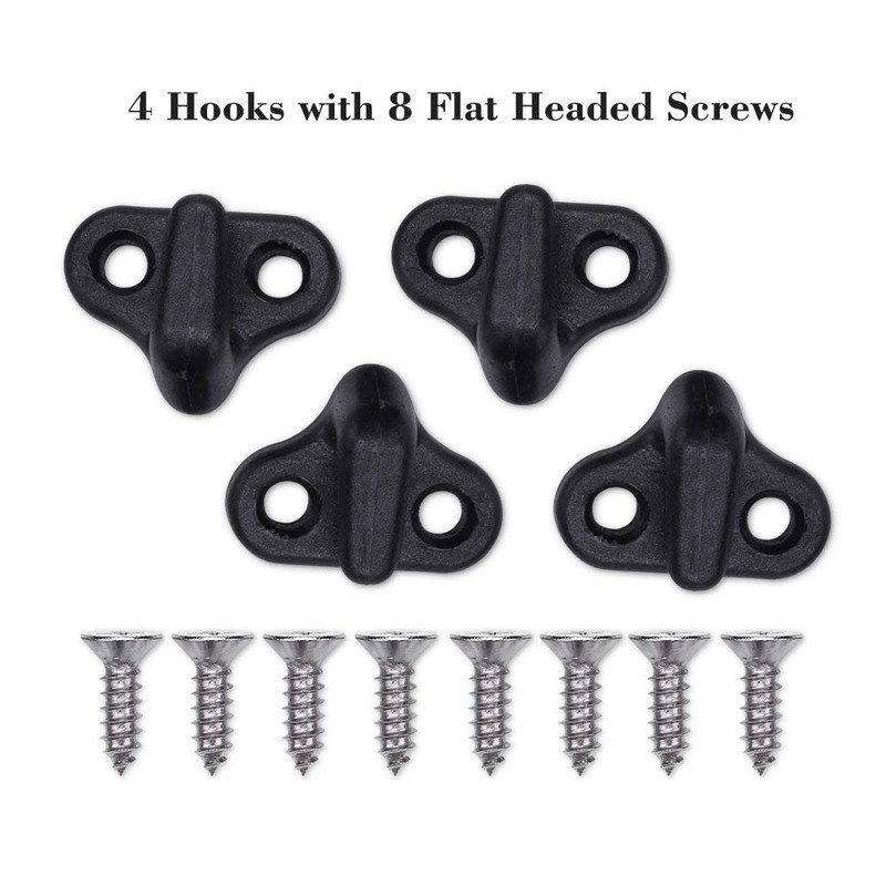 Plastic Hooks for Bungee Cord,J Hooks,Lashing Hooks,Nylon Bungee Hooks,J Shape