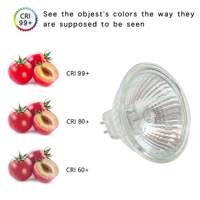 EKSAVE MR16 Halogen Bulbs 12V 50W GU5.3 Bi-Pin Base Spotlight