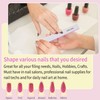 Acrylic Nail Files 80/80 Grit Reusable Coarse Square Jumbo Nail