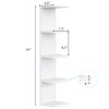 LitaEther 5 Tier White Lack Wall Shelf - Multi-Functional Storage