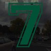 Applicable Pun Varsity Number 7 - Vinyl Decal - Forest