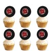 18pcs Glitter Dessert Cupcake Topper Pick for Race Car Vehicle