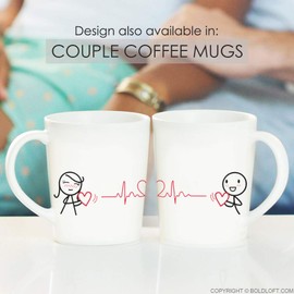 BoldLoft Love You Every Beat of My Heart Body Pillow Cover-Couple Gifts for 2 Year Anniversary Wedding Valentine's Day Birthday Love Pillow Covers Love Gifts for Him and Her 20x54 Body Pillow Case