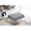 Ideal Textiles Gingham Black PVC Tablecloth, Easy Clean Table Cloth,
