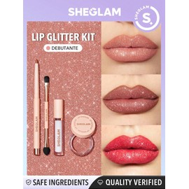 SHEGLAM Kit de Brillo Labial Lip Dazzler Glitter (Debutante, 3g)