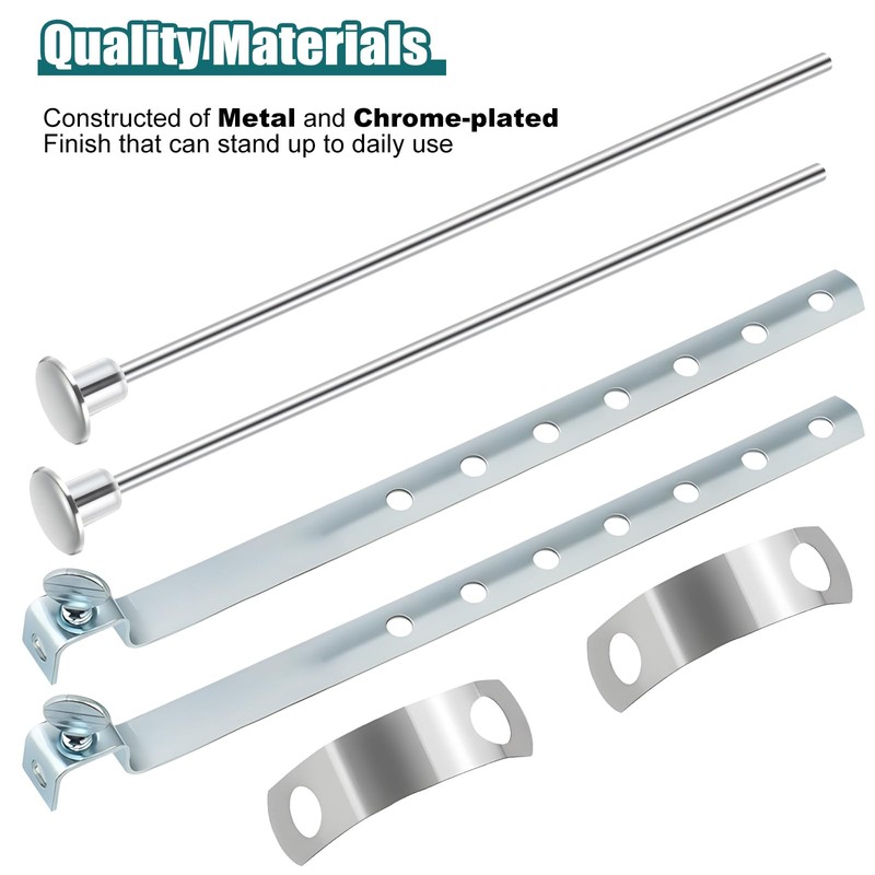 Enhon 2 Pack Universal Lavatory Pop Up Drain Lift Rod,