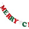 rosenice Merry Christmas Wimpelkette Banner Buchstaben hängende Dekoration Girlande für
