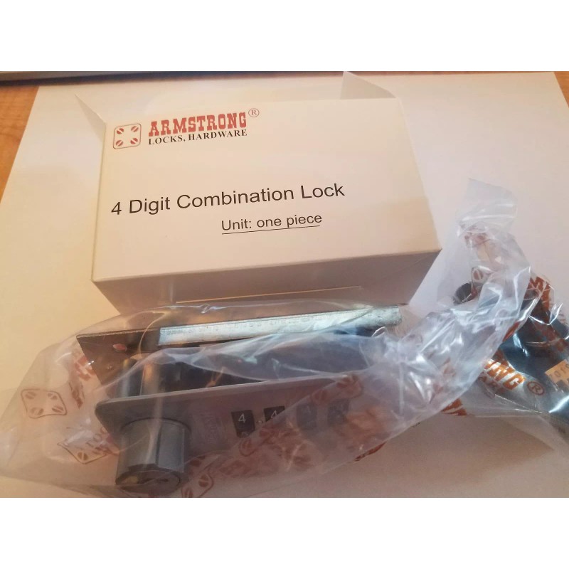 armstrong 4 digit Combination camlock lock for material 3/8" to