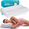 BLISSBURY Contour Pillow, Sandwich Memory Foam Contour Pillow | Curved