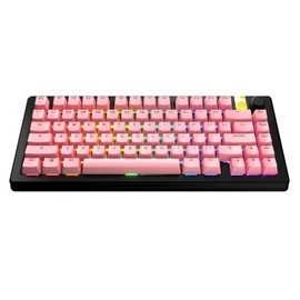 Glorious Gaming - GPBT Basics (PBT Keycaps), Potion Pink, No Fade Dye-Sublimated, for Custom Mechanical Keyboards, Fits 100%, 75% 65% 60%, Fits ANSI & ISO, Supports Windows & macOS - English (US)