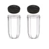 GG Pinkey Pack of 2 16 Ounce Tall Jar Cups