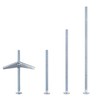 HASWARE Toggle Bolt Zinc Plated Steel and Wing Nut for