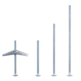 HASWARE Toggle Bolt Zinc Plated Steel and Wing Nut for Hanging Heavy Items on Drywall 1/8 Multi (25 Pack)