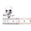 Pack of 2 Skull Emblem Logo Stickers for All Vehicles