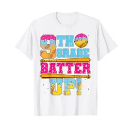 First Day of Ninth 9th Grade Softball Ice Cream Drip Kids T-Shirt