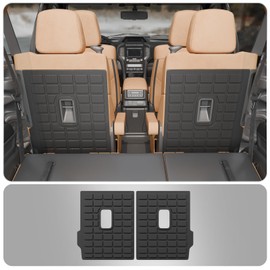 Thinzyou Back Seat Cover Protector Compatible with 2019-2024 Subaru Ascent Kick Mats TPE All Weather Backrest Mats 2023 Ascent Accessories (Fit 7 Seats, 2nd Row Backrest Mats)