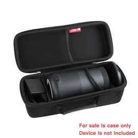 Hard EVA Travel Black Case for Bose SoundLink Revolve Plus Bluetooth Speaker and Charging Cradle by Hermitshell