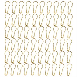 Transun Moo 500Pcs Gold Safety Pins 0.8" Metal Bulb Pins Gourd Pin Clothing Tag Pins Calabash Pin for DIY Craft, Home Accessories