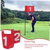 BESPORTBLE 2pcs Golf Set Flags Golfs Practice Flagstick Portable Flagpole