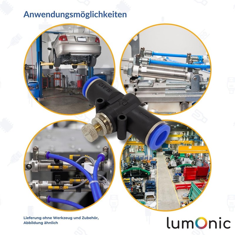 Lumonic I PU Hose Throttle Check Valve with Connector I