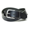 KIETH LI1003-19BLACK 1-Piece Leather Thick Belt, Wild Leather, Black, 1.4