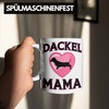 Trendation - Dackel Mama Tasse Geschenk Frauen Dackel-Besitzerin (Weiß)