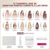 Uñas Postizas con Punta Francesa, Uñas Press on para Manos,