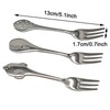 Maydahui 6 PCS Cute Coffee Spoons Fish Shape Spoon and