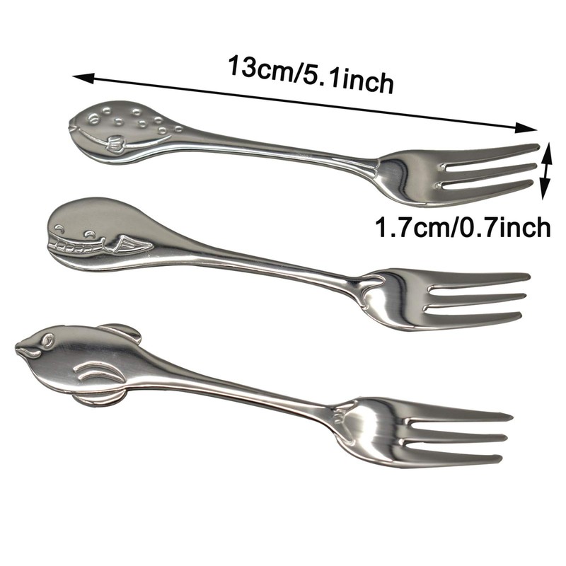 Maydahui 6 PCS Cute Coffee Spoons Fish Shape Spoon and