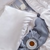 SLEEP ZONE Queen Pillowcase - 100% Rayon White Pillowcase Set