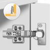 JVHLOV 6 Kitchen Cupboard Hinges, Soft Close Cabinet Hinges, 110