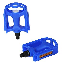 Pedals Kids Bike 1/2" Childrens Bicycle MTB BMX Bike Resin Reflectors Blue Pair