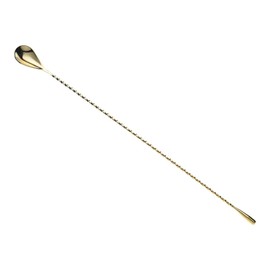 Barfly Teardrop Bar Spoon, End 15 3/4" (40 cm), Gold
