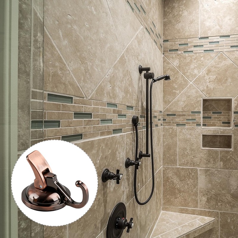 Thyonta 2PCS Wall-Mounted Vacuum Suction Cup Hooks Powerful No-Punch Vacuum