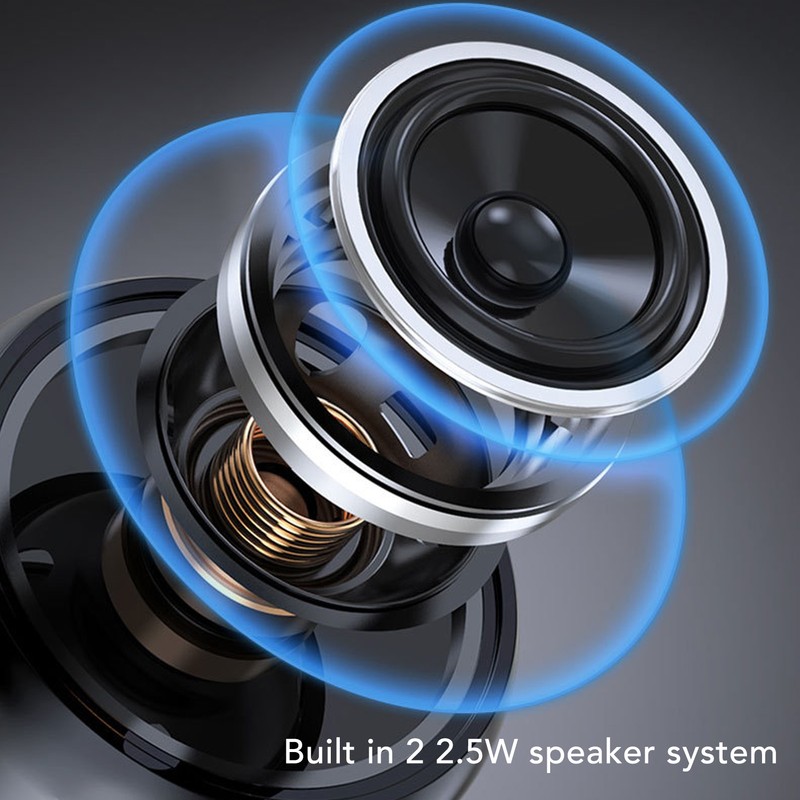 Neckband Bluetooth Speaker Stereo Hands Free Noise Reduction Portable Wearable