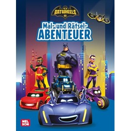 DC Batwheels: Mal- und Rätselabenteuer: Labyrinthe, Suchbilder, Rätsel und Malbilder für Superhelden- und Fahrzeug-Fans ab 4 Jahren (DC Universum)