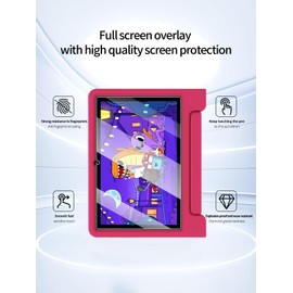UYRUREL Screen Protector for Maxsignage K109A-B Android Tablet 10 Inch tablet, Anti-Scratch 9H Hardness Touch Sensitive 2.5D Rounded Edges Bubble Free Easy to Install,2 Pack.